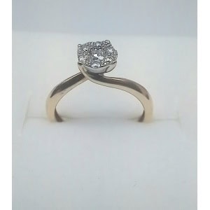 9ct Yellow Gold Diamond Ring