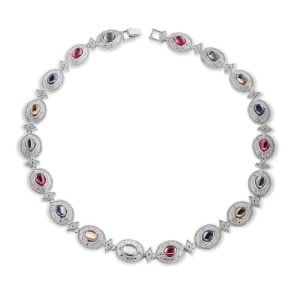 Necklace Multi Coloured Stone