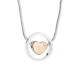 Silverplate Pendant Rose Goldplate