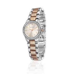 Rose Gold Silverplate Watch Round