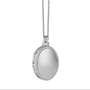Locket with Clear Stones