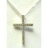 Sterling Silver CZ Cross