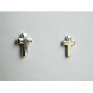 Sterling Silver Cross Earrings