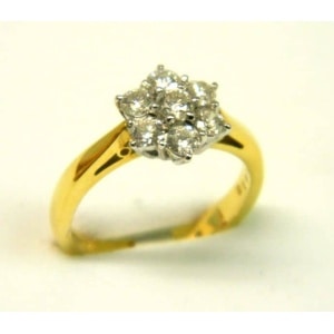 18ct Diamond Cluster Ring