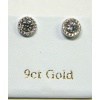 9ct White Gold Earrings