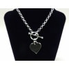 Heart Bracelet with T-Bar Closure
