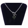 Heart Necklace with T-Bar Closure