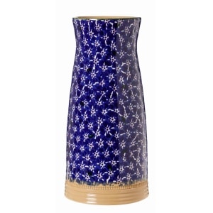 Large Tapered Vase Dark Blue Lawn