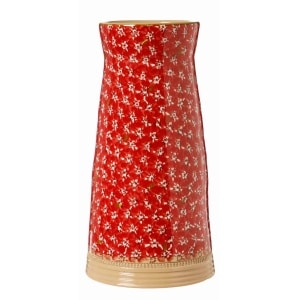 Large Tapered Vase Red Lawn