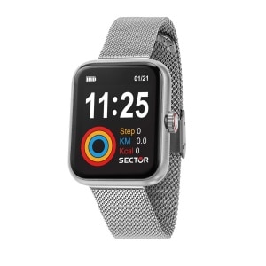 Sector Multi Function Smart Watch S-03 SILVER MESH BRACELET