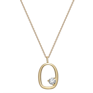 Round Gold plated Necklace