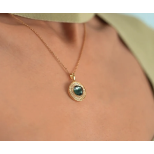 PENDANT WITH MONTANA COLOURED STONE