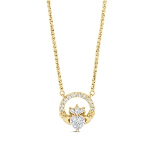 Seala Crystal Claddagh Necklace