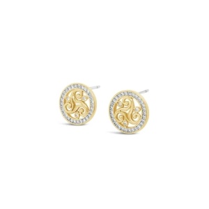 Seala Crystal Celtic Knot Stud